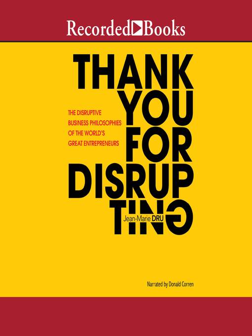 Title details for Thank You for Disrupting by Jean-Marie Dru - Available